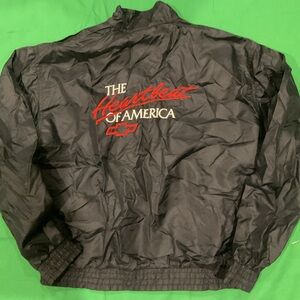 vintage 80s Chevrolet The Heartbeat of America bomber